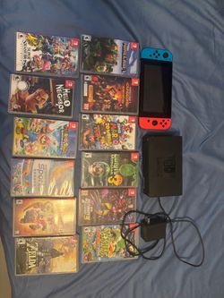 Nintendo Switch Console with 13 Games Bundle