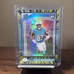 2024 PANINI DONRUSS OPTIC 272 MALIK WASHINGTON ELECTRICITY /75