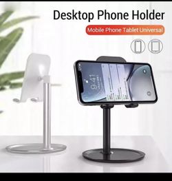 Desktop cell phone holder Silver