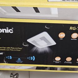 Whisper Thin® DC Fan/LED Light, 80/100 CFM