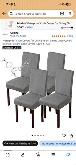 Dining chair covers new