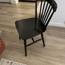 Black Wooden Dining Chair Set Of 6
