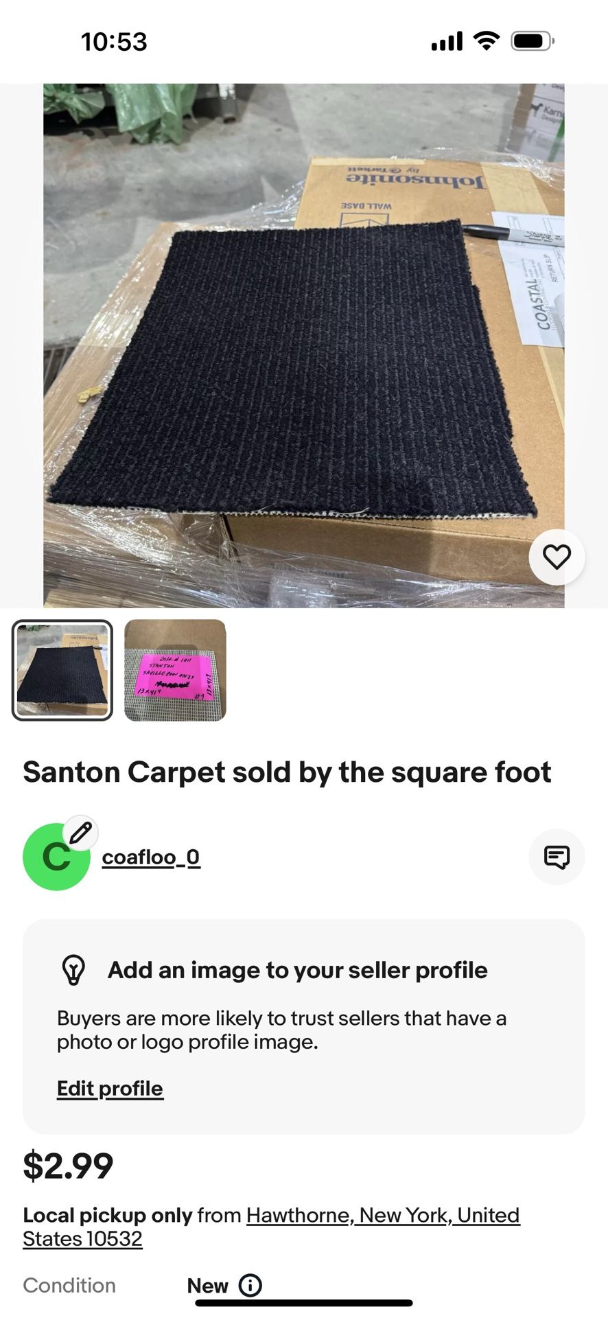 Stanton Carper Rule Seville Row Onyx 13‘2“ By 41‘4“