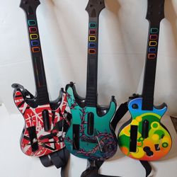 Wii Guitar Hero Wireless Guitar Controller ***Please Read Description***