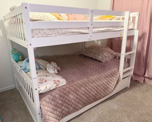 White Full Bunk Beds