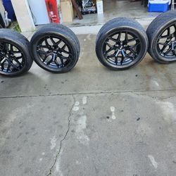 20 Inch Black Rims And Tires Paid $1800 Asking $900