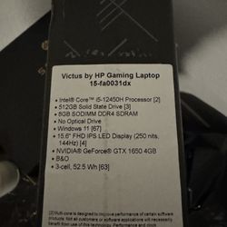 Hp Victus Gaming Laptop