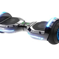 Gotrax GLIDE PRO Bluetooth Hoverboard, 6.5" Wheels and 7 Colors Lights Self Balancing Scooters for 44-176lbs Kids Adults Silver