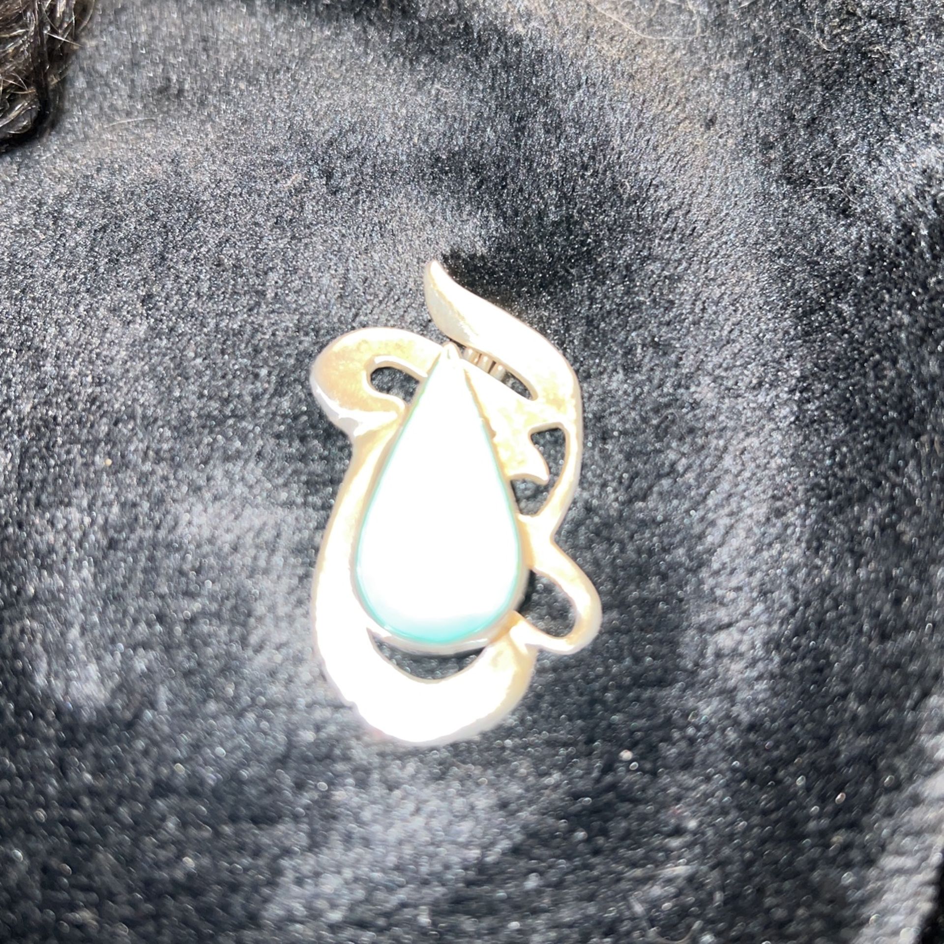 Blue turquoise Sterling Silver Pendent