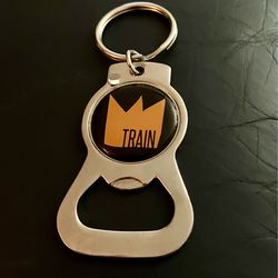 Train Band Logo Bottle Opener Keychain