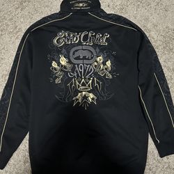 Ecko Unltd. Vintage Zip-Up Track Jacket XL, Graffiti Print, Y2K