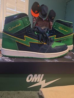 OMI Reboosted High-Top Sneakers Navy Green