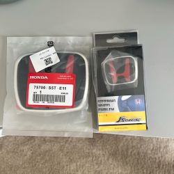 10th Gen Civic Front Grille Emblem And Steering Wheel Emblem 