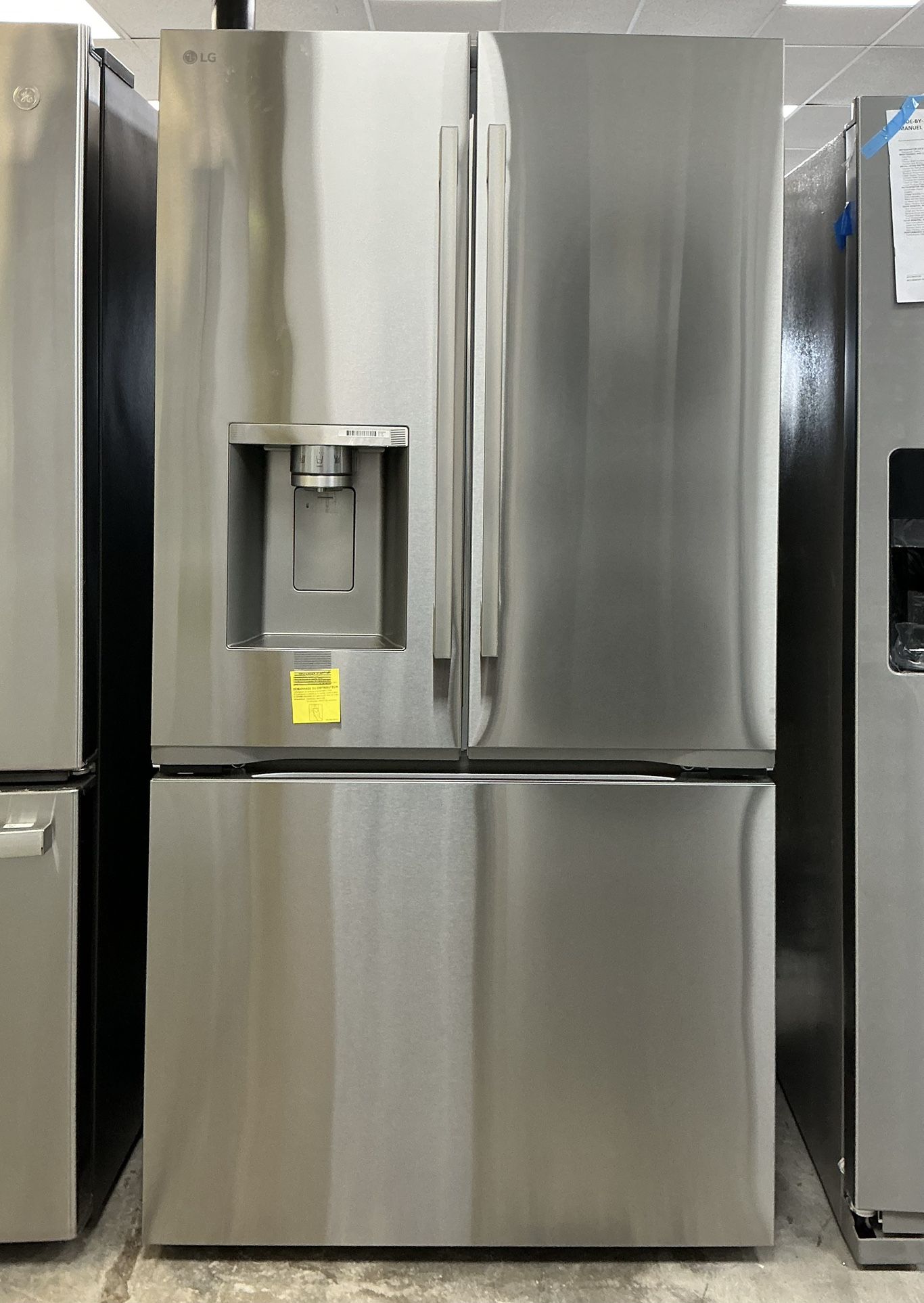 LG 24 cu. ft. Counter Depth 3-Door French Door Refrigerator w/Craft Ice - Free One Year Warranty