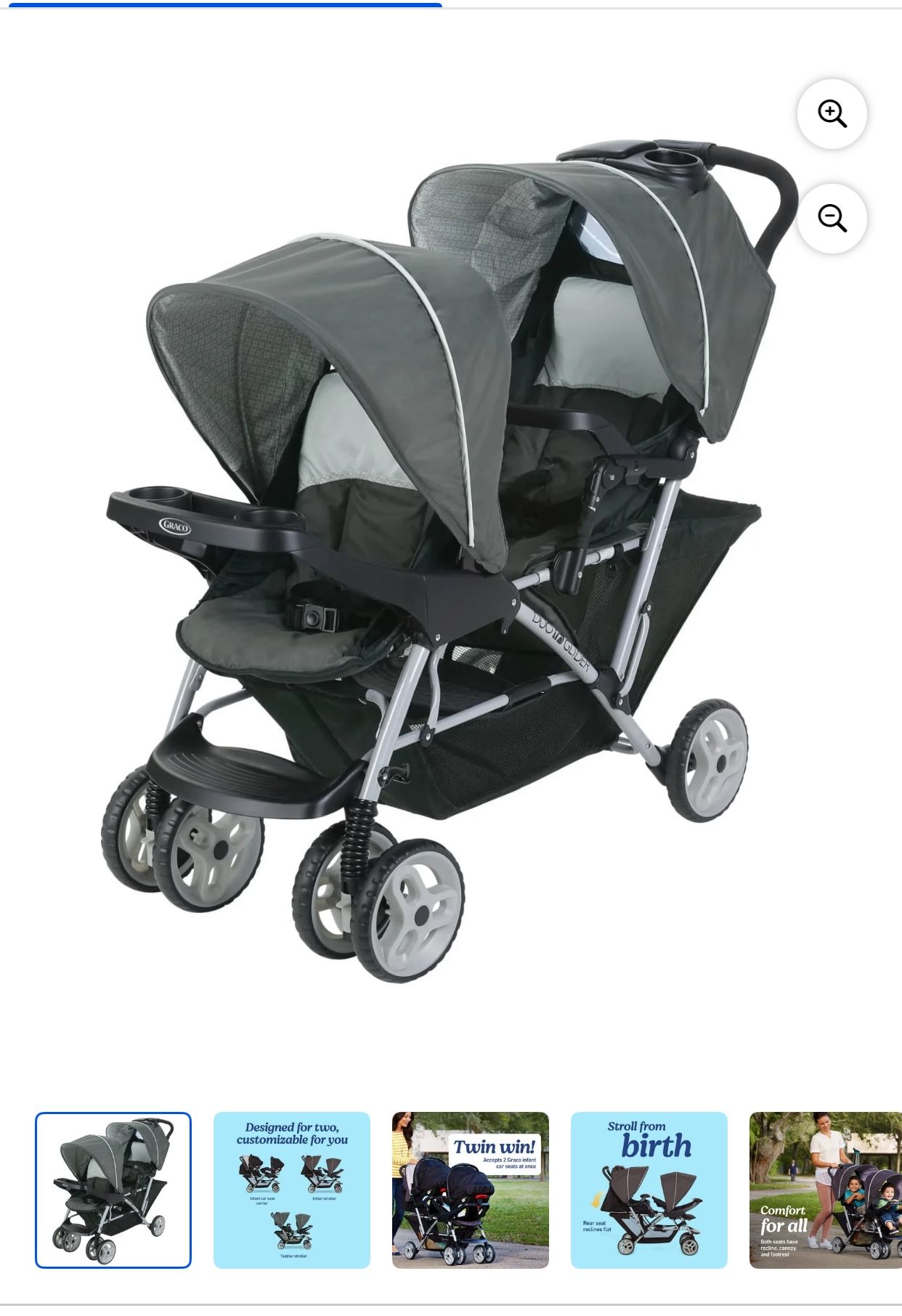 double stroller for toddlers Venice Child Ventura Single to Double Sit-And-Stand Tandem Stroller with 2nd Toddler Seat