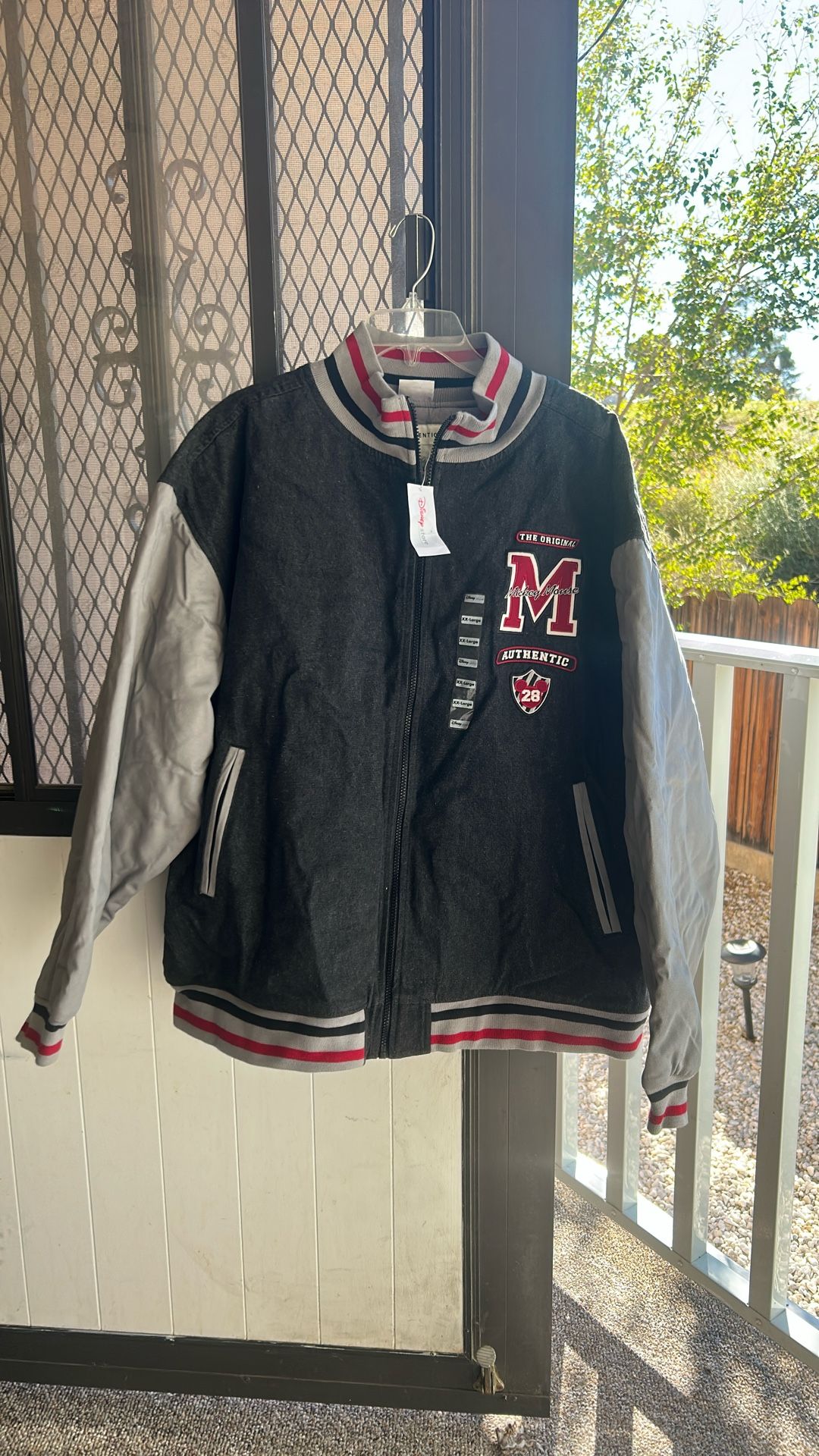 DISNEY STORE ORIGINAL XXL  The ORIGINAL MICKEY MOUSE DISNEY 28 CUSTOM JACKET (BRAND NEW)