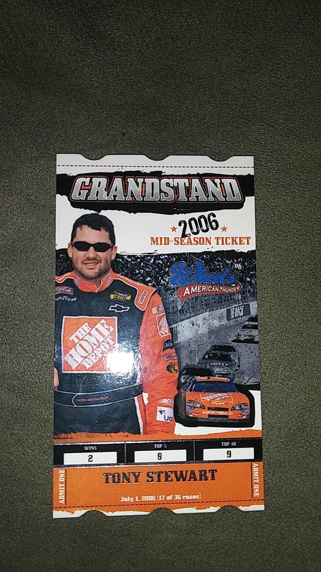 Mint card 2006 season ticket