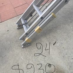 Excellent Condition Heavy Duty 24 Feet And More Sizes Available Aluminum Extension Ladders