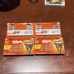 Gillette Fusion 5 Cartridges (4) Packs Of 12