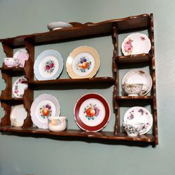 Tea Cups And Saucer Display With 1940s And Earlier Fine Porcelain Sets From Occupied Japan And China!