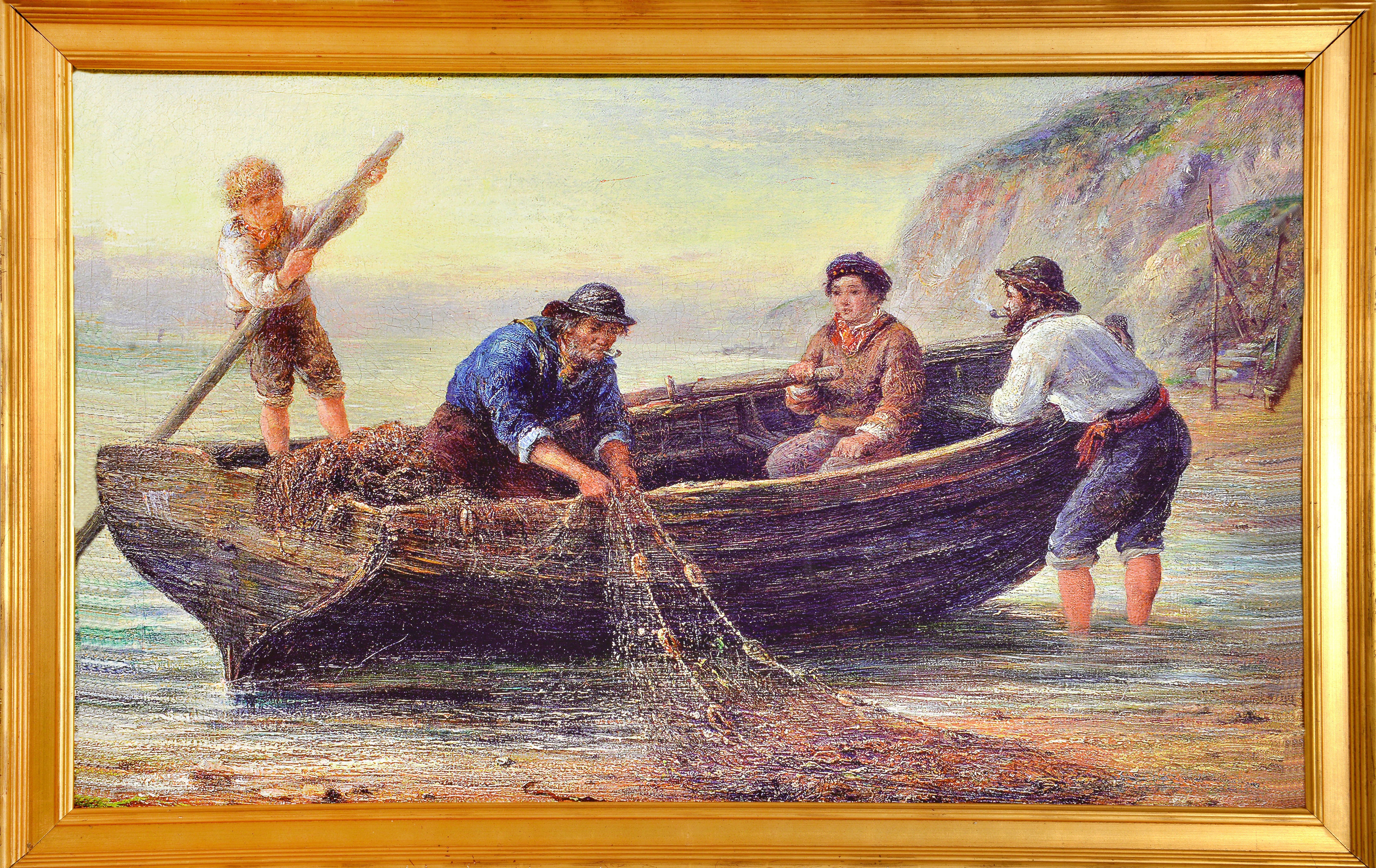 Fisher man Giclee on Canvas