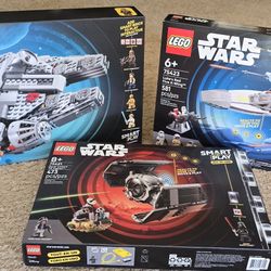 Lego Star Wars 75421 Darth Vader's TIE fighter 75423 Luke's Red 5 X-Wing 75426 Millennium Falcon New!
