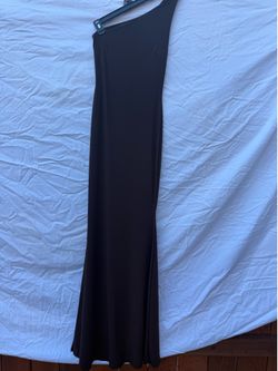 Brown One-Shoulder Maxi Dress