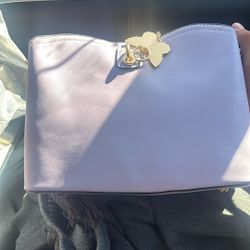 Purple strap bag