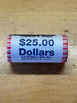 2011 D Ulysses Grant Unopened 25 Coin Mint Roll Presidential Gold Dollar