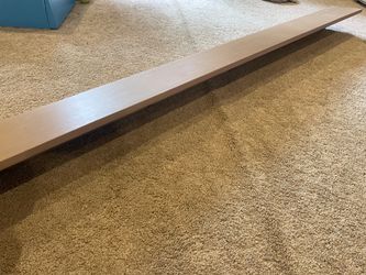 Long Wood Floating Wall Shelf