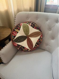 Two Retro JC Penney Throw Pillows - mint