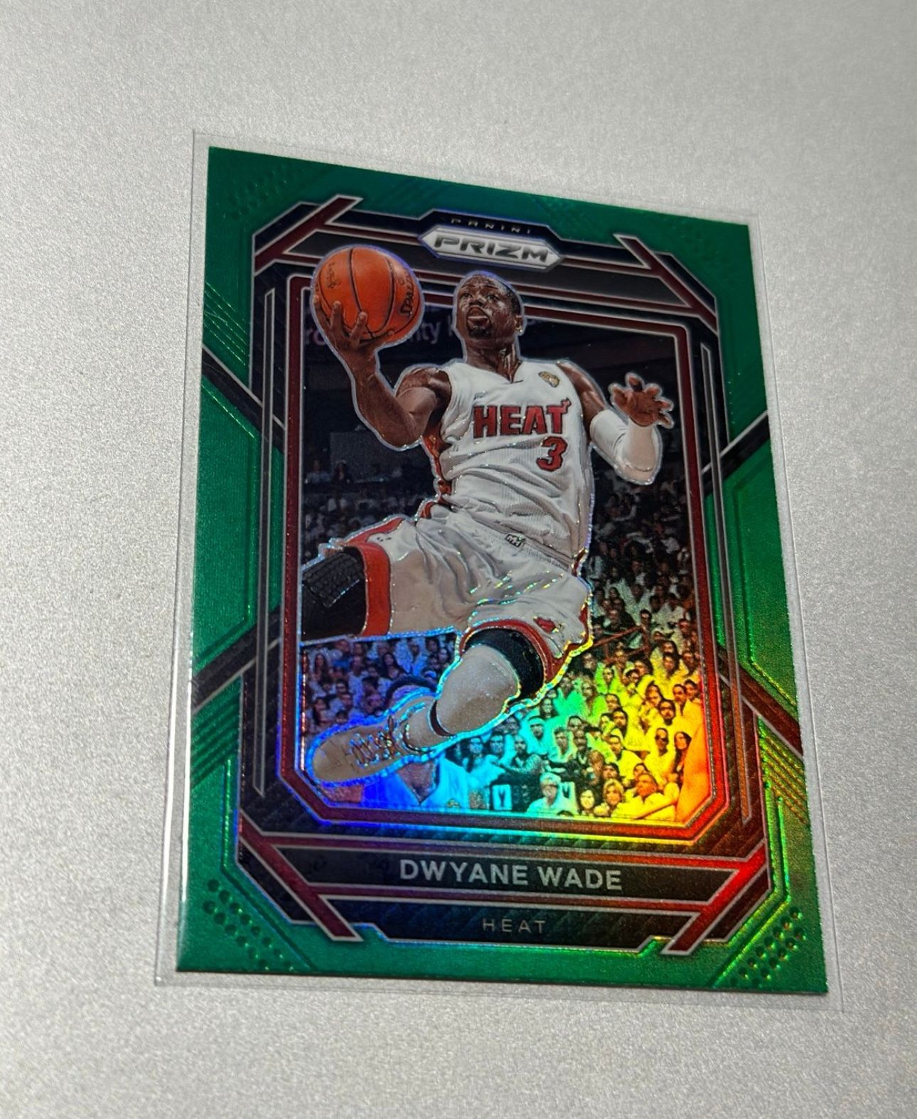 2022-23 Panini Prizm - Green Prizm #294 Dwyane Wade Miami Heat
