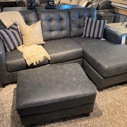 Venaldi Gunmetal Sofa Chaise / Sectional  