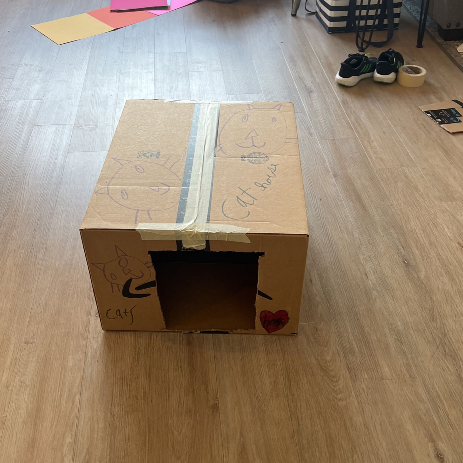 Cardboard Cat House