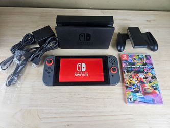 Nintendo Switch Bundle + Mario Kart 8 Deluxe + Dock + Charger | GameStop Refurbished 7/15 w/ Receipt