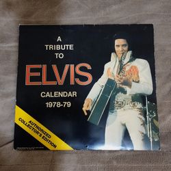 Vintage A Tribute To Elvis Presley Calendar 1978-79 Collector’s Edition