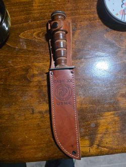 Case XX USMC Fighting Knife 1992 – Authentic with Leather Sheath – $75