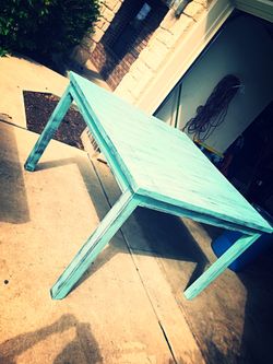 Rustic farmhouse kitchen table solid wood