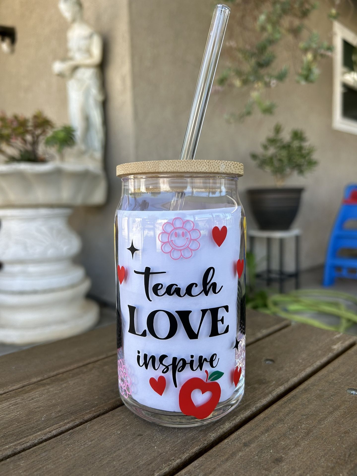 Beer Glass Cup 16 Oz - Teacher Appreciation 