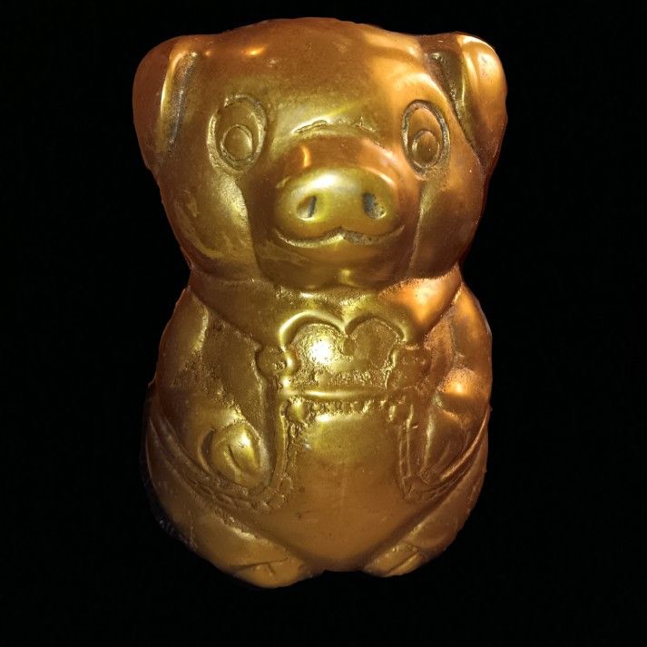 Vintage Brass Piggy Bank