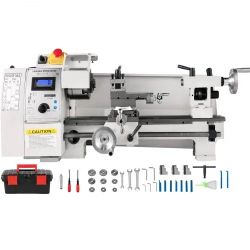 491*Compact Metal Lathe, 8"x14", Adjustable Speed 2250 RPM, 650W Power, Precision Engineering Lathe for Metalworking, Ideal for Crafting Different Met