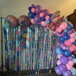 Balloon Arch Angel And Stitch