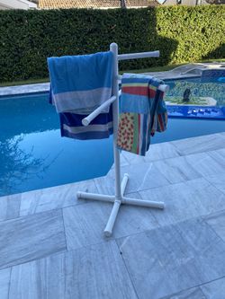 Towel Rack PVC Material Made For Outdoors Or Indoors 