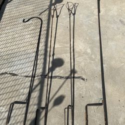 4 Hanging basket poles