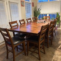 Dinning room table seating for 12 and buffet table