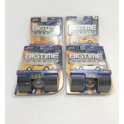 Lot Of 4 Jada Toys Big Time Muscle '67 Chevy Camaro - 1:64 Diecast Cars