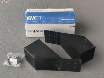 TOJA GRID KNECT 45° Steel Bracket Kit Black Pair w/ Hardware & Original Box