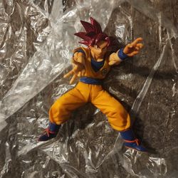 Goku Super Saiyan God RED Statue *NO BOX* 