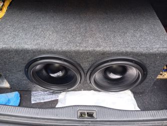 2 12 inch sundown sa classic subs in custom built 31 hz enclosure double baffle very nice sound and great lows $650firm price pickup only serious buye