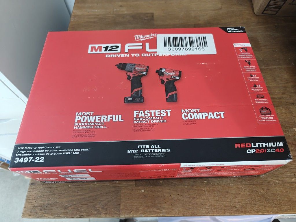 Milwaukee M12 Fuel Drill And Impact Combo